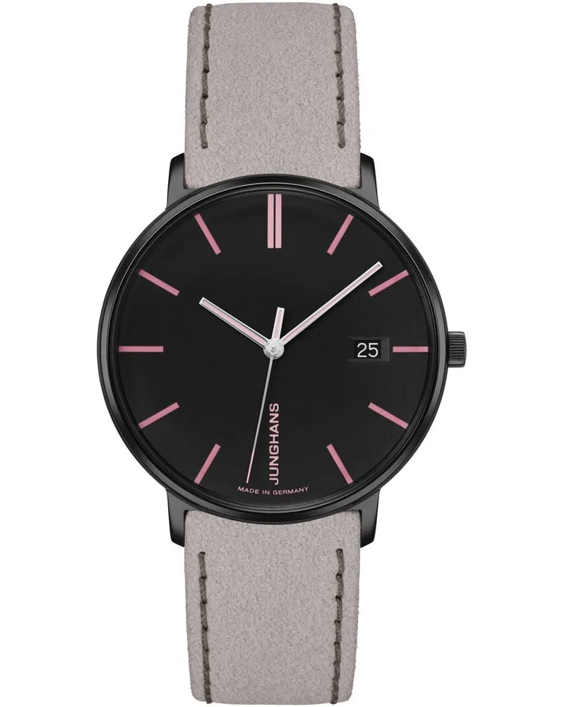 Junghans max bill Damen Saphirglas Damenuhr 047/4256.00 Schwarz