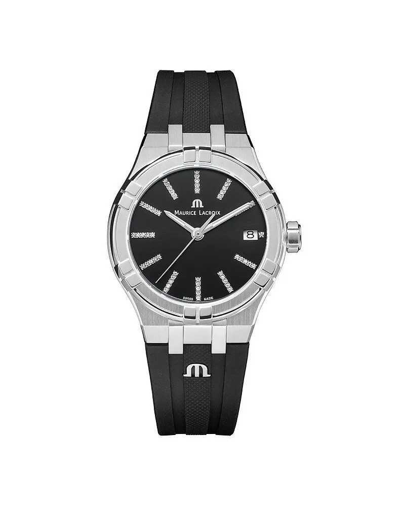 Maurice Lacroix Aikon Quarz Damenuhr AI1106-SS000-350-2 Schwarz