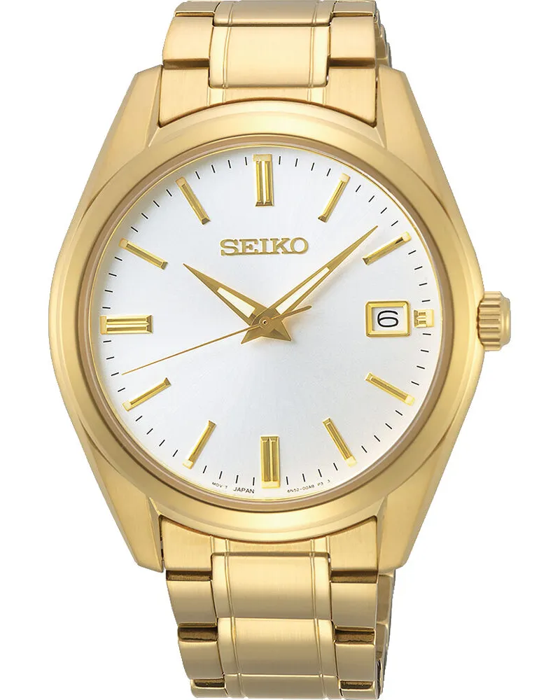 Seiko Herrenuhr Quarz SUR314P1 Weiß