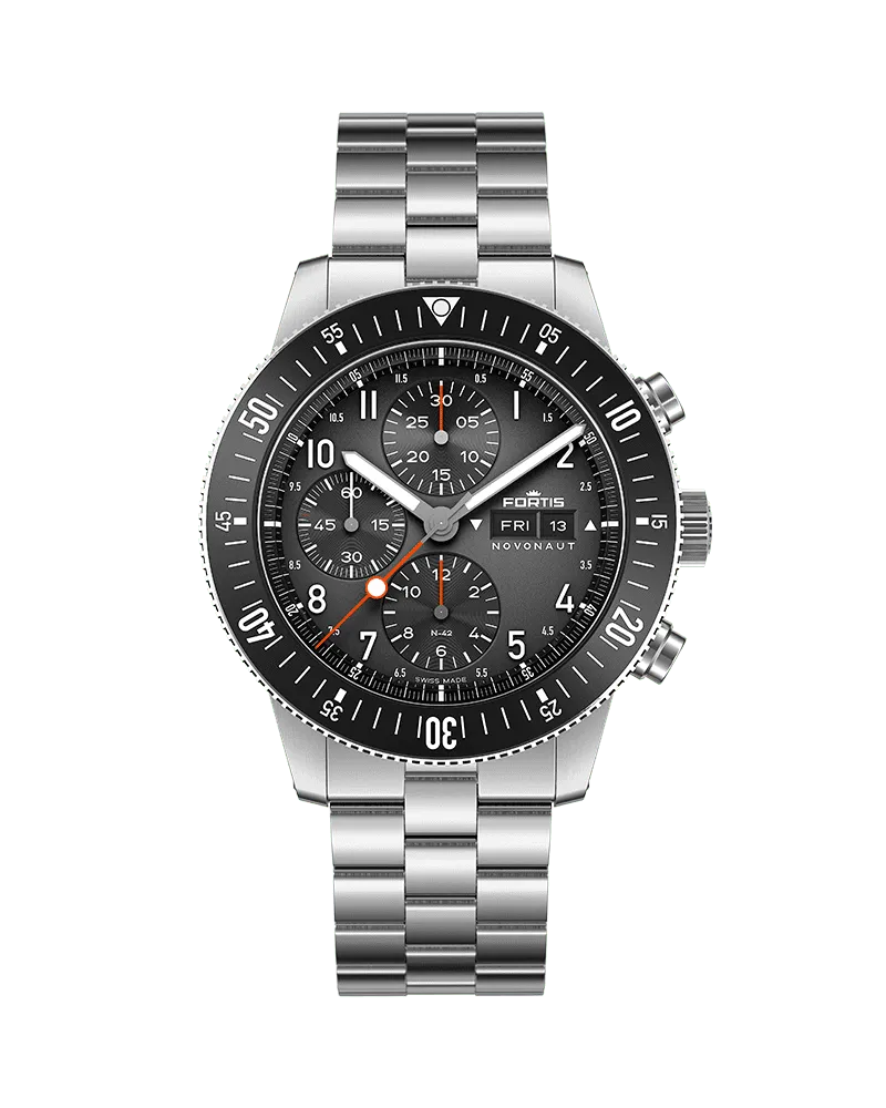 FORTIS NOVONAUT N-42 Legacy Herrenuhr F2040008 Schwarz