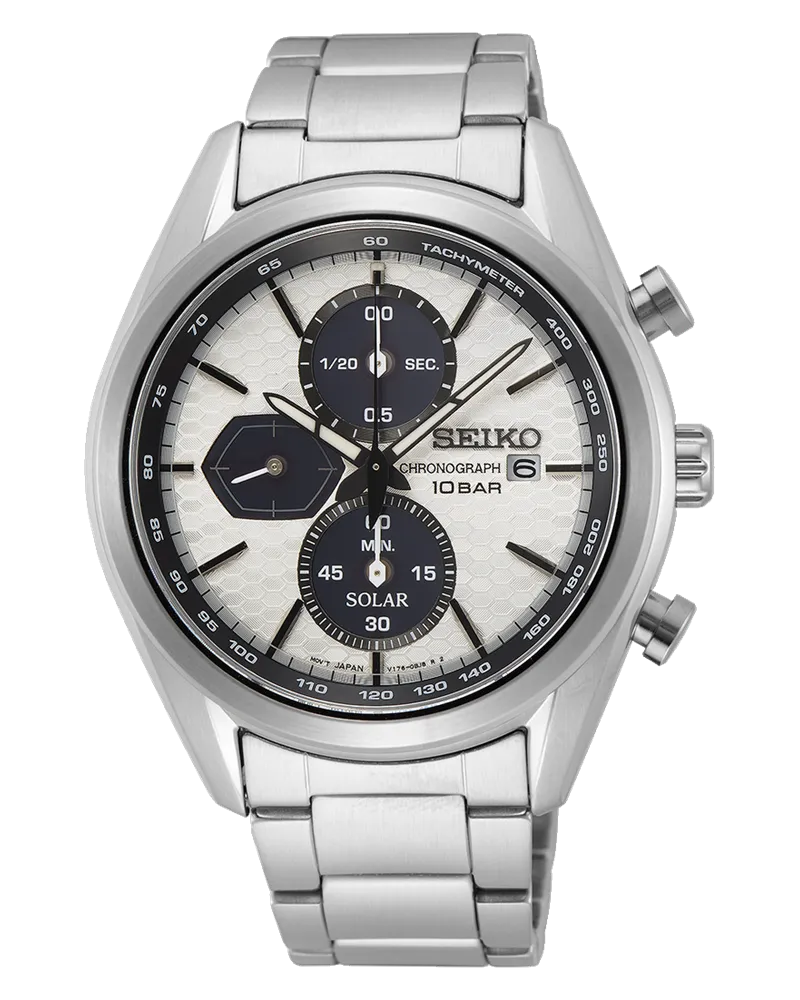 Seiko Chronograph Solar SSC769P1 Herrenuhr Weiß
