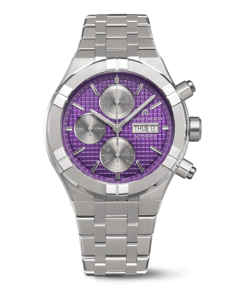 Maurice Lacroix Aikon Automatic Titanium Chronograph AI6038-TT032-430-1 Violette