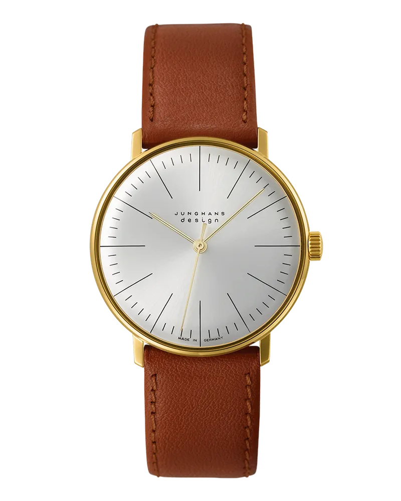Junghans max bill Handaufzug Saphirglas Herrenuhr 027/5703.02 Silber