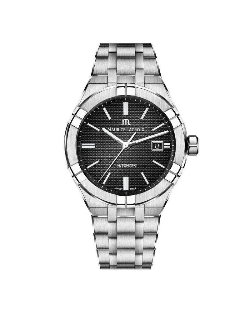 Maurice Lacroix Aikon Automatik Date Herrenuhr AI6008-SS002-330-1 Schwarz