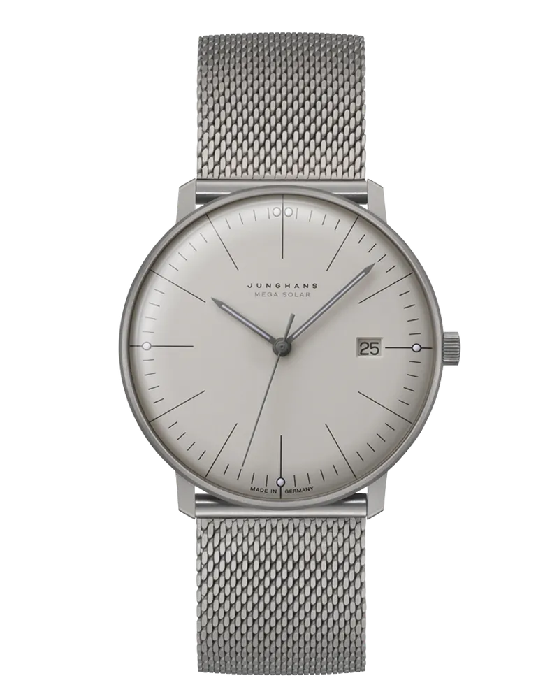 Junghans max bill MEGA Solar 059/2022.46 Herrenuhr Weiß