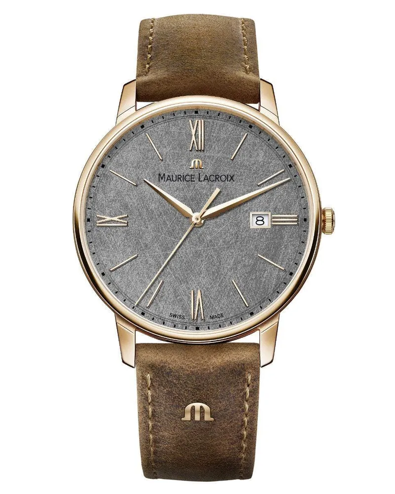 Maurice Lacroix Eliros Date Herrenuhr EL1118-PVP01-210-1 Grau