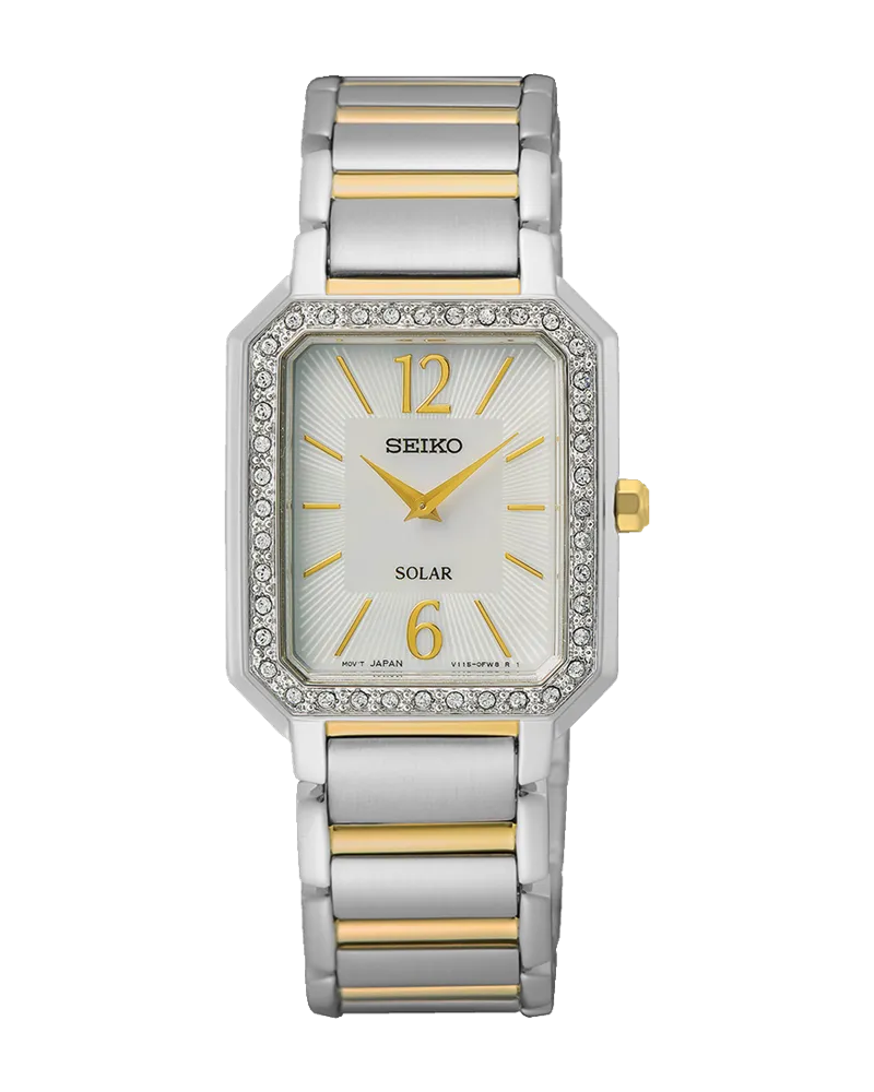 Seiko Klassik Solar SUP466P1 Damenuhr Silber