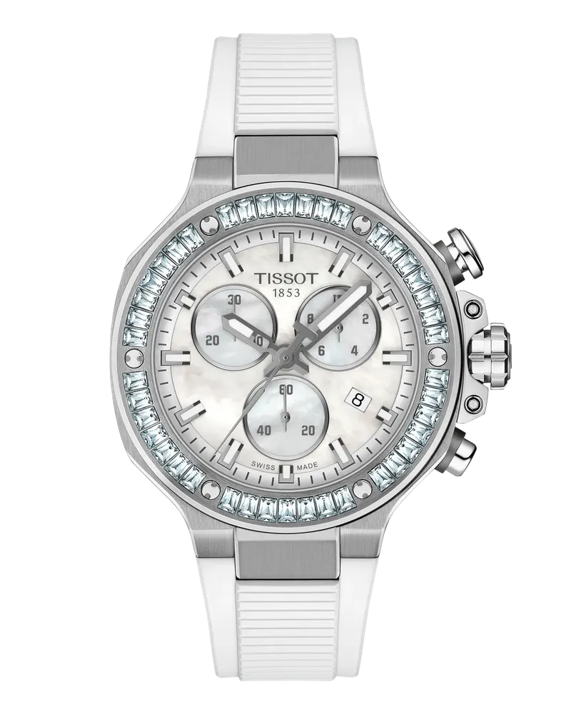Tissot Tissot T-Race Quartz Chronograph 38mm Damenuhr T141.817.97.111.00 Perlmutt