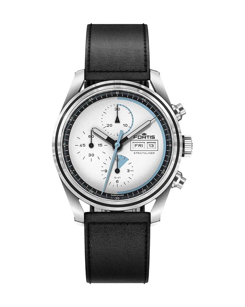 FORTIS Stratoliner S-41 White Dust Herrenuhr F2340014 Weiß