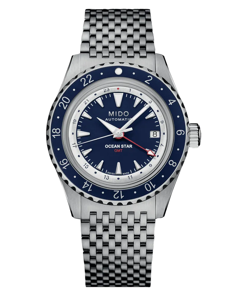 Mido Ocean Star GMT Automatik Herrenuhr M026.829.18.041.00 Blau