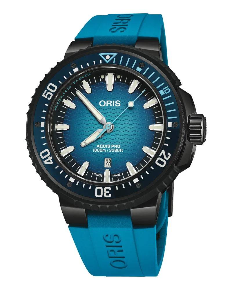 ORIS Aquis Pro 1000 m Taucheruhr Herrenuhr 173378017255 Blau