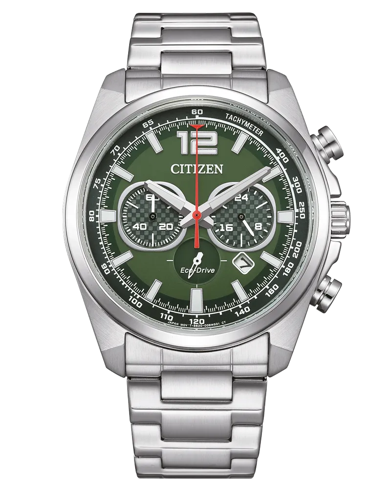 Citizen Eco-Drive Chronograph Grün Herrenuhr CA4640-50X Grün