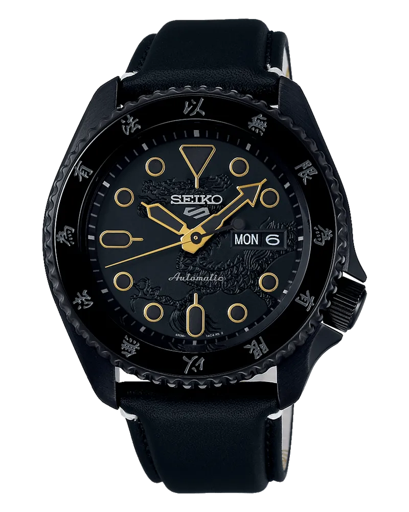 Seiko 5 Sports Bruce Lee Limited Edition Herrenuhr SRPK39K1 Schwarz