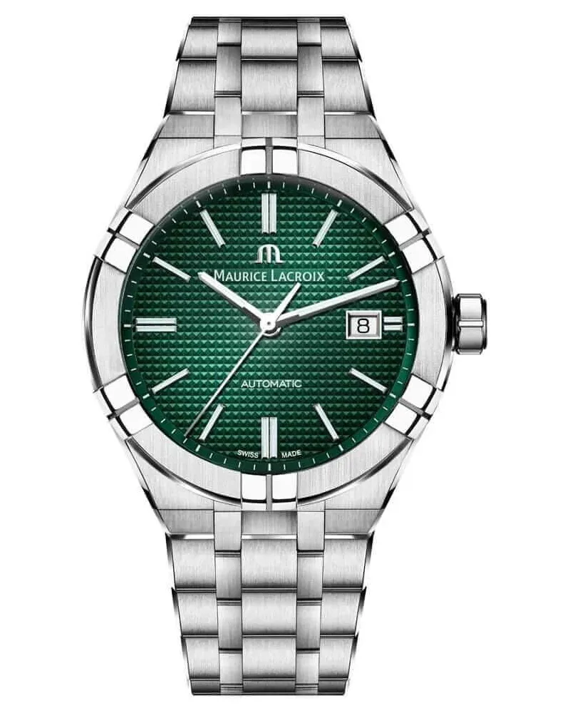 Maurice Lacroix Aikon Date Herrenuhr AI6007-SS002-630-1 Grün