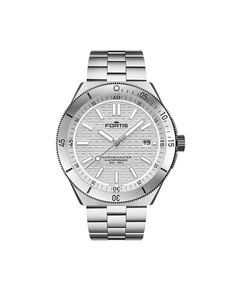 FORTIS Marinemaster M-40 Snow White Herrenuhr F8120010 Weiß