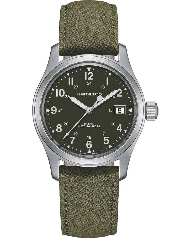 HAMILTON Khaki Field Mechanical Herrenuhr H69439363 Grün