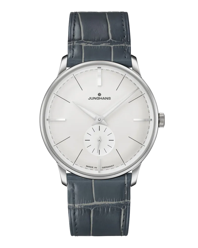 Junghans Meister Handaufzug Terrassenbau 027/3000.02 Herrenuhr Weiß