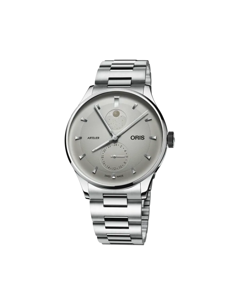 ORIS Artelier Complication 39.50 mm Edelstahl Weiß Herrenuhr 01 782 7811 4051-07 8 20 20 Weiß