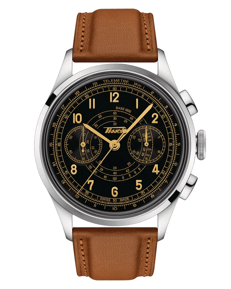Tissot Telemeter 1938 Herrenuhr T142.462.16.052.00 Schwarz