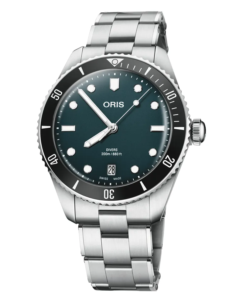 ORIS Divers Date Automatik Unisexuhr inklusive Ersatzarmband, 01 733 7795 4055-Set Blau