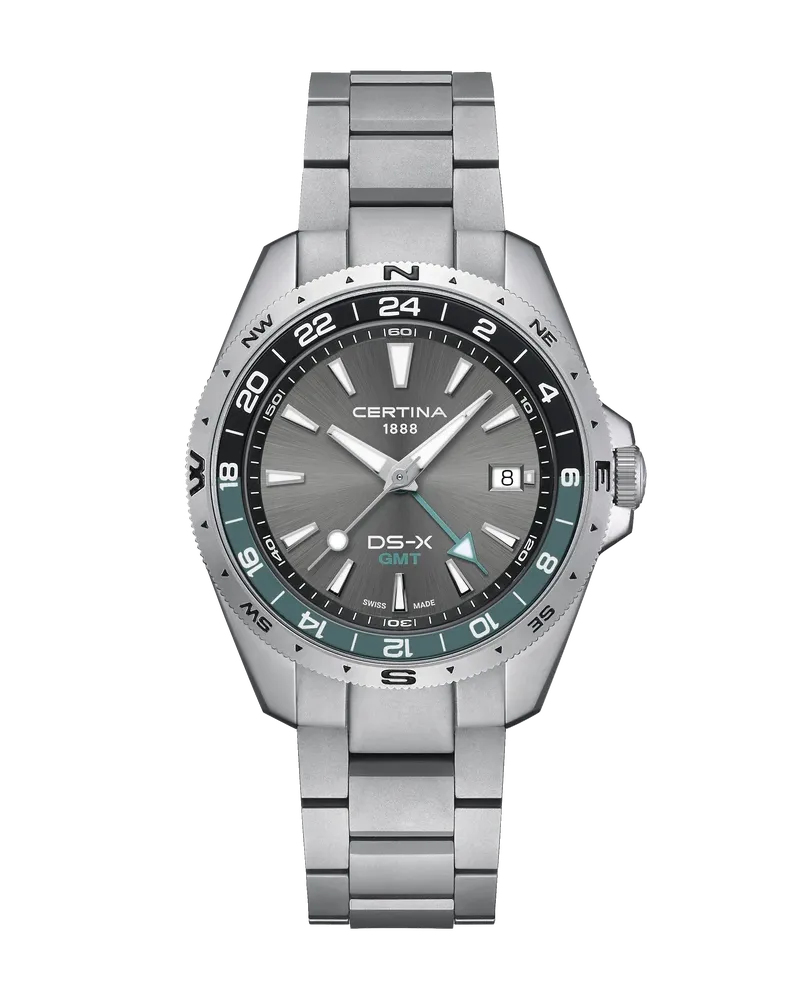 Certina DS-X GMT Quarz Herrenuhr C047.452.11.081.00 Grau