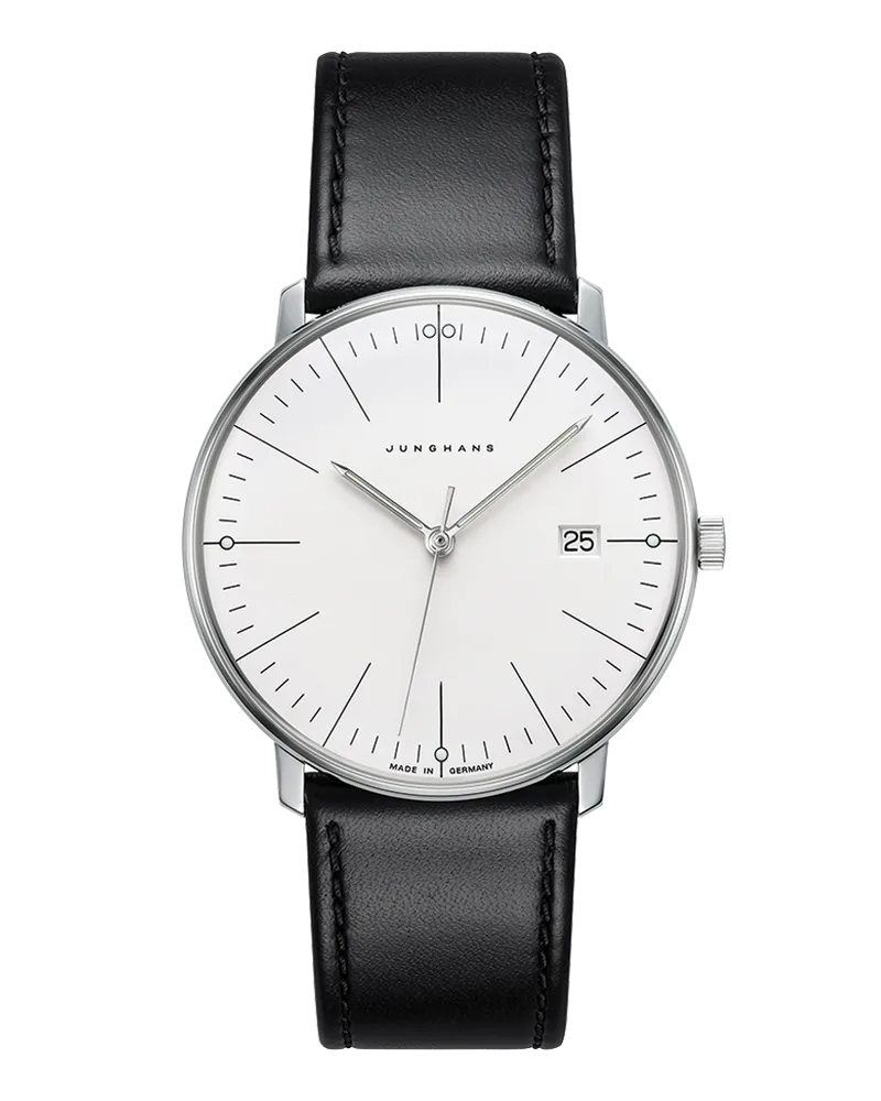 Junghans max bill Quarz 041/4817.02 Herrenuhr Weiß
