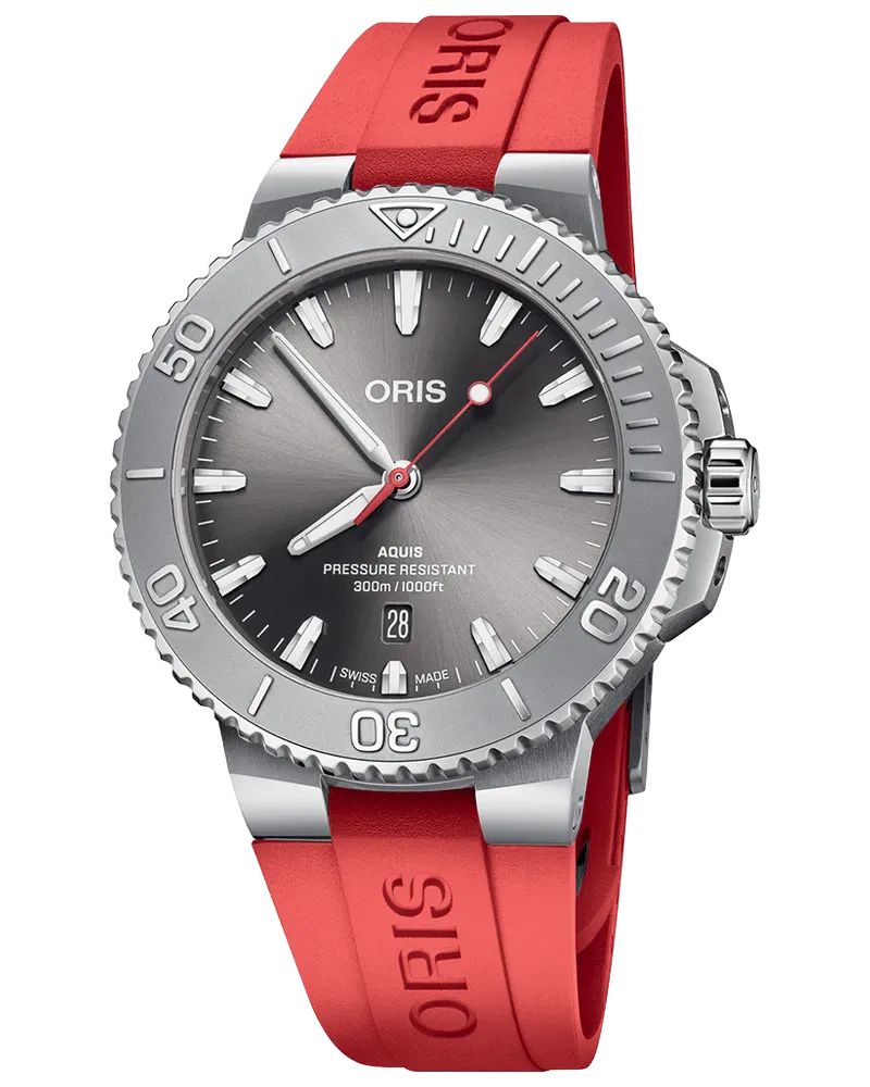 ORIS AQUIS DATE RELIEF Herrenuhr 01 733 7789 4153-07 4 23 36FC Grau
