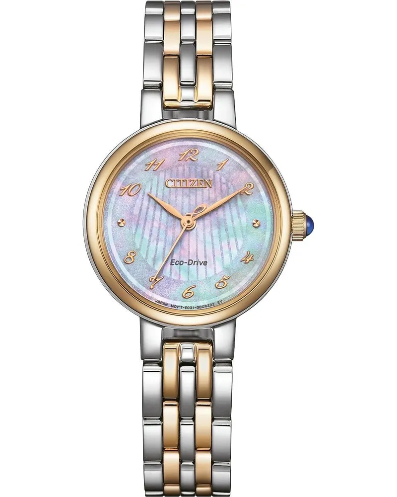 Citizen Analog Quartz, Eco-Drive, Edelstahlband, 27,7 mm Gehäusedurchmesser, Perlmutt Damenuhr EM0996-84Y 
