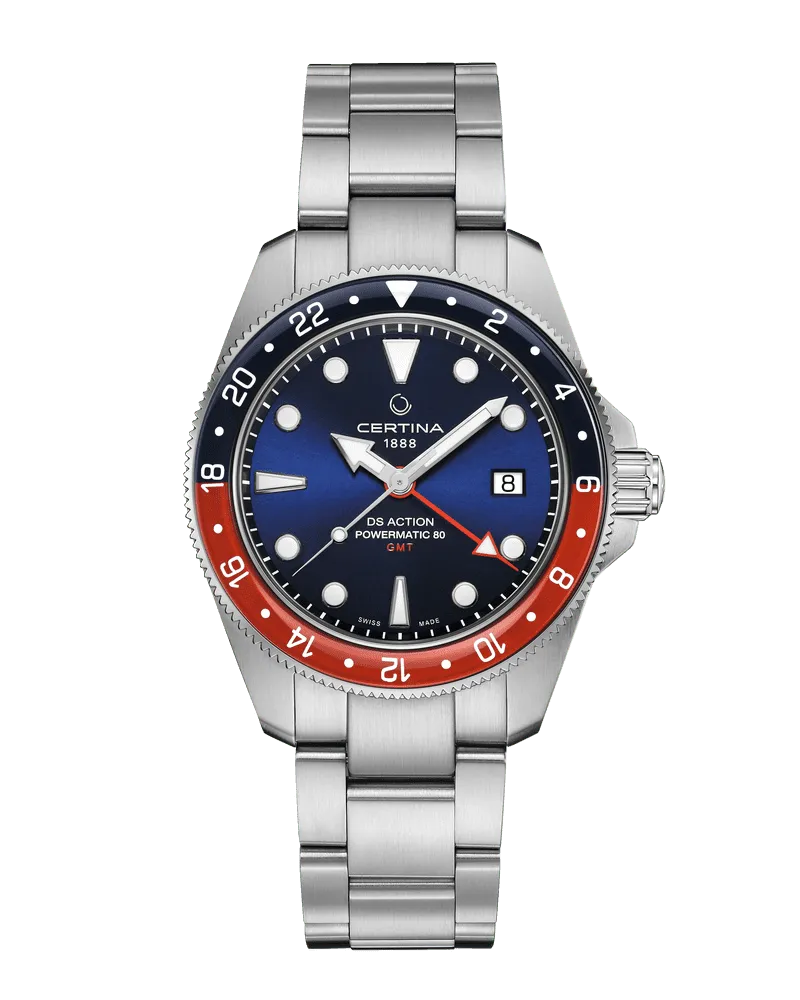 Certina DS Action GMT Powermatic 80 Herrenuhr C032.929.11.041.00 Blau