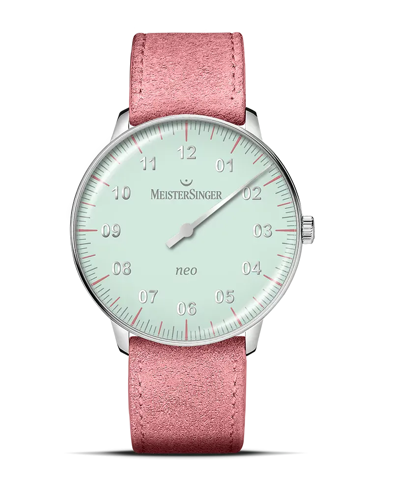 MeisterSinger Neo Special,  Automatik, Hellgrün Damenuhr S-NES929S Mint