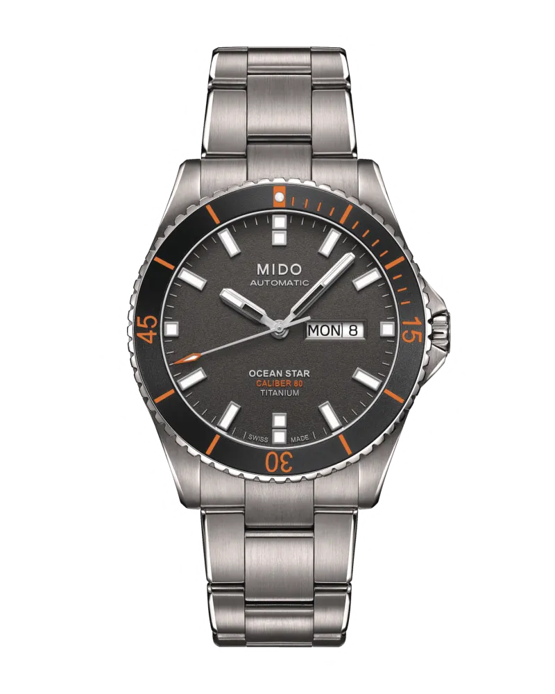 Mido Captain Ocean Star Herrenuhr M026.430.44.061.00 Grau