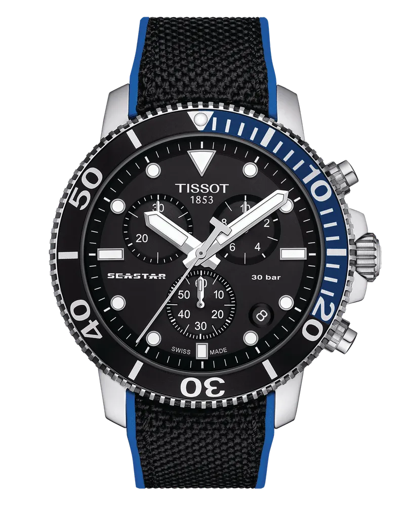 Tissot Seastar 1000 Chronograph Herrenuhr T120.417.17.051.03 Blau