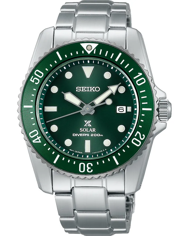 Seiko Scuba Solar Herrenuhr SNE583P1 Grün