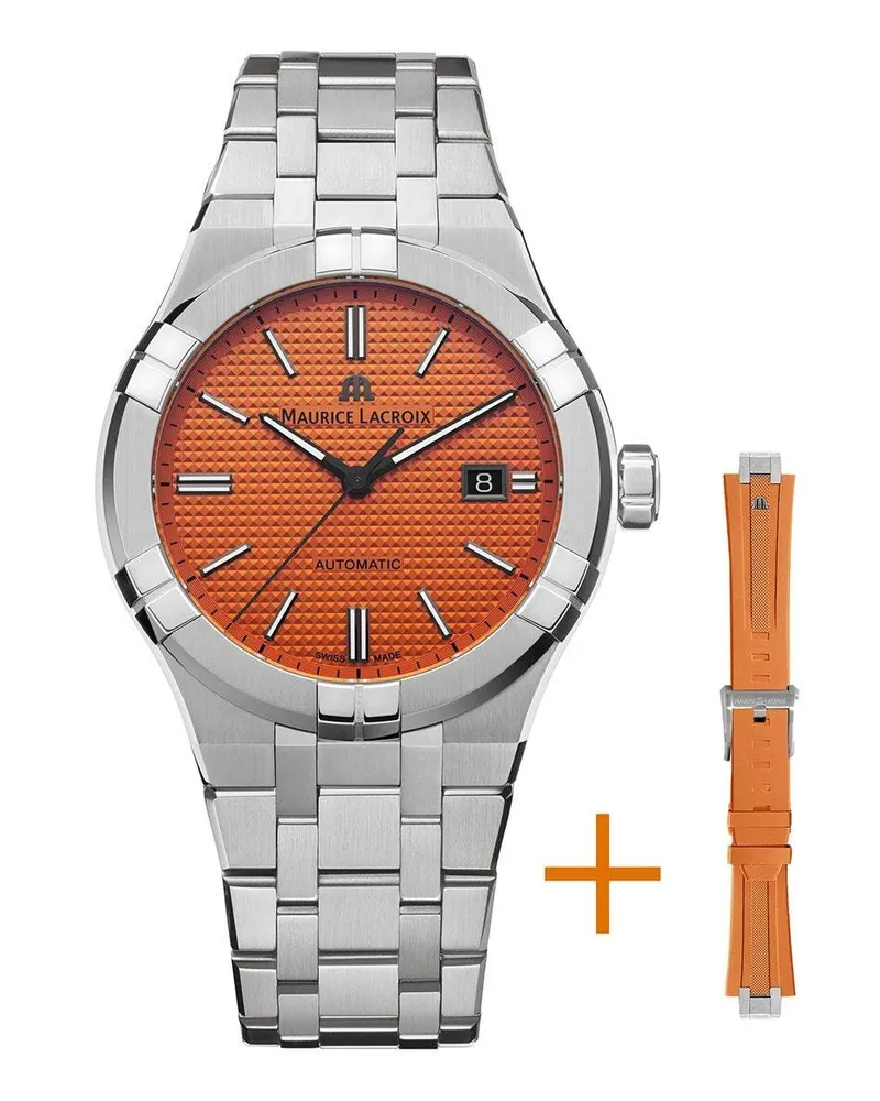 Maurice Lacroix Aikon Automatic Herrenuhr AI6008-SS00F-530-E Orange