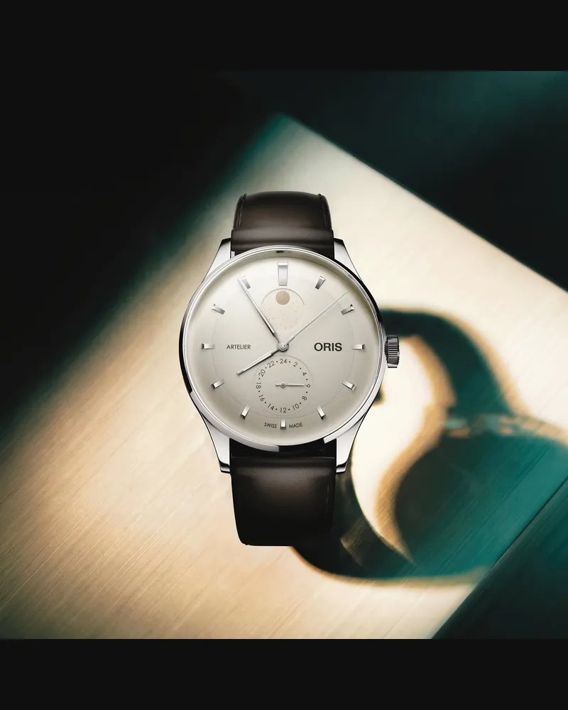 ORIS Artelier Complication 39.50 mm Lederband Weiß Herrenuhr 01 782 7811 4051-07 6 20 17FC Weiß