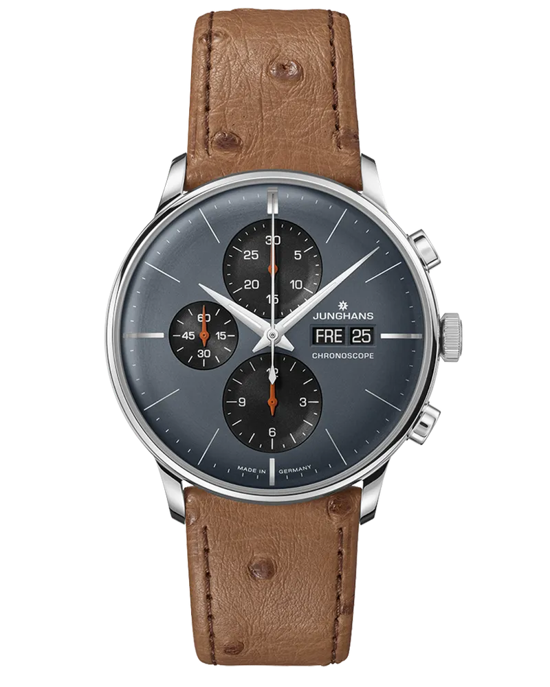 Junghans Meister Chronoscope Herrenuhr 27-4224.02 Grau