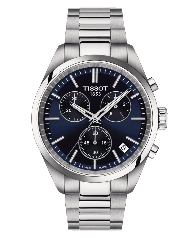 Tissot PR 100 Chronograph Herrenuhr T150.417.11.041.00 Blau