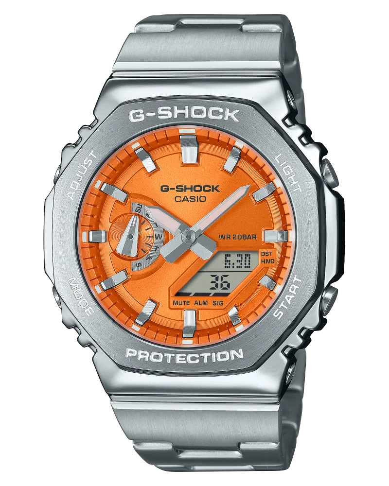 Casio Classic Herrenuhr GM-2110D-4AER Orange