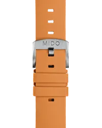 Mido Ersatzarmband Kautschuk Orange 22 mm M852 