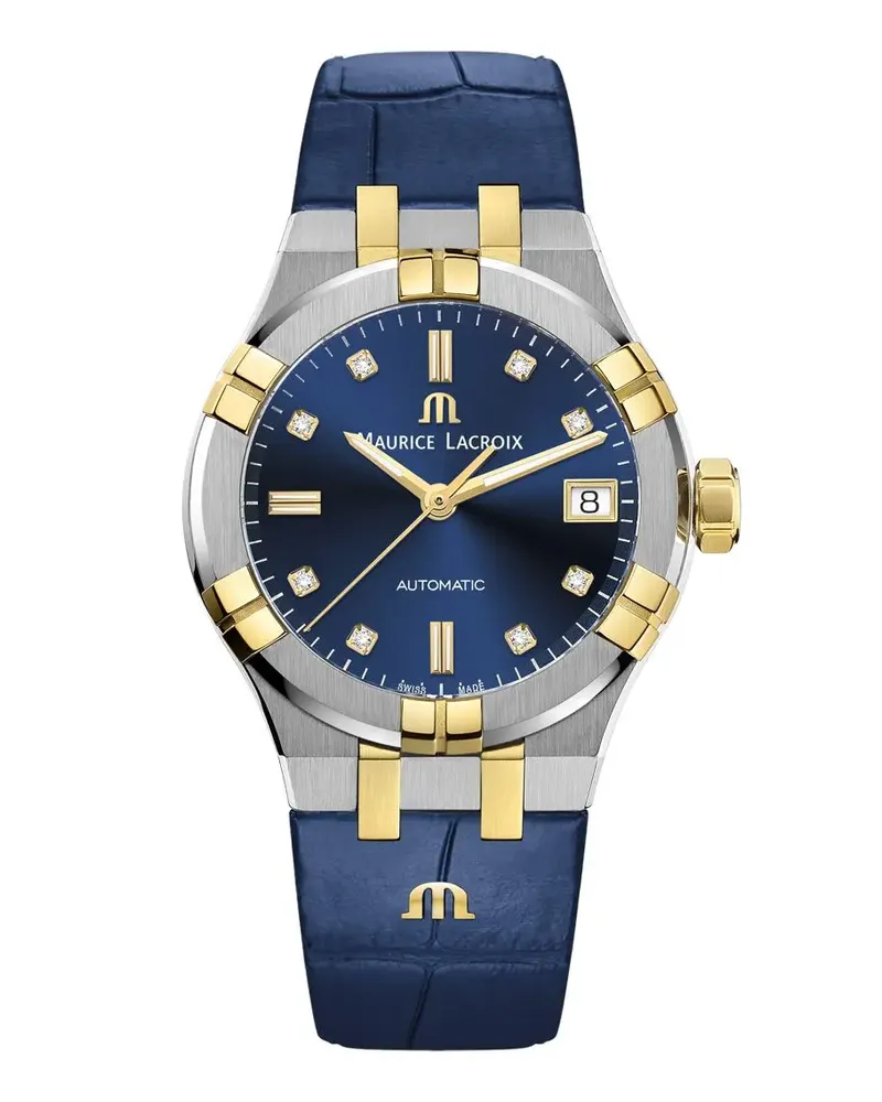 Maurice Lacroix Aikon Date Damenuhr AI6006-PVY11-450-1 Blau