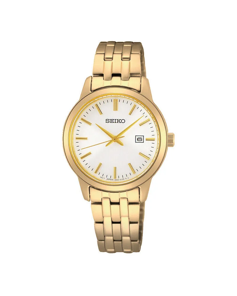 Seiko Quarz Damenuhr SUR412P1 Weiß
