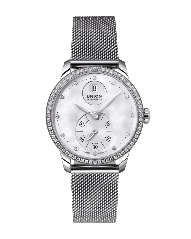 Union Glashütte Small Second Damenuhr D013.228.61.116.02 Weiß