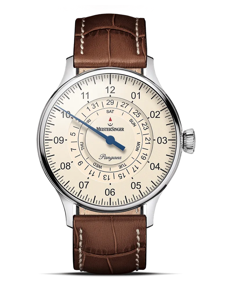MeisterSinger Pangaea Day Date Automatik Herrenuhr PDD903 Creme