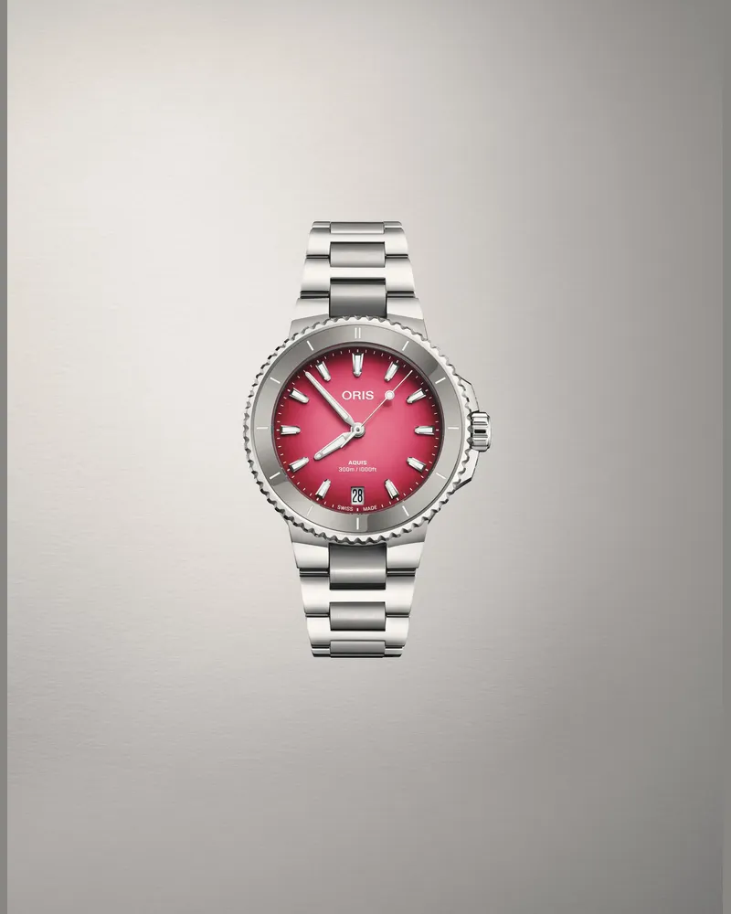 ORIS Aquis Date Taste of Summer 36,5mm Rosa Damenuhr 01 733 7792 4158-07 8 19 05P Rosa