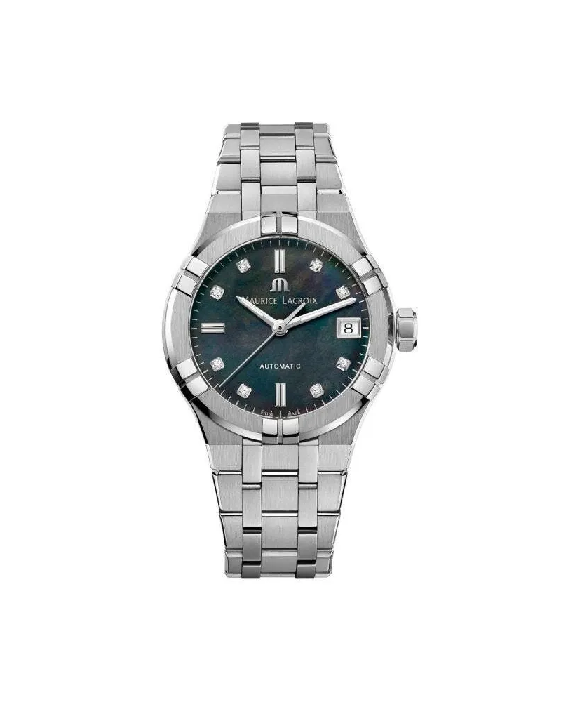 Maurice Lacroix Aikon Date Damenuhr AI6006-SS002-370-1 Schwarz