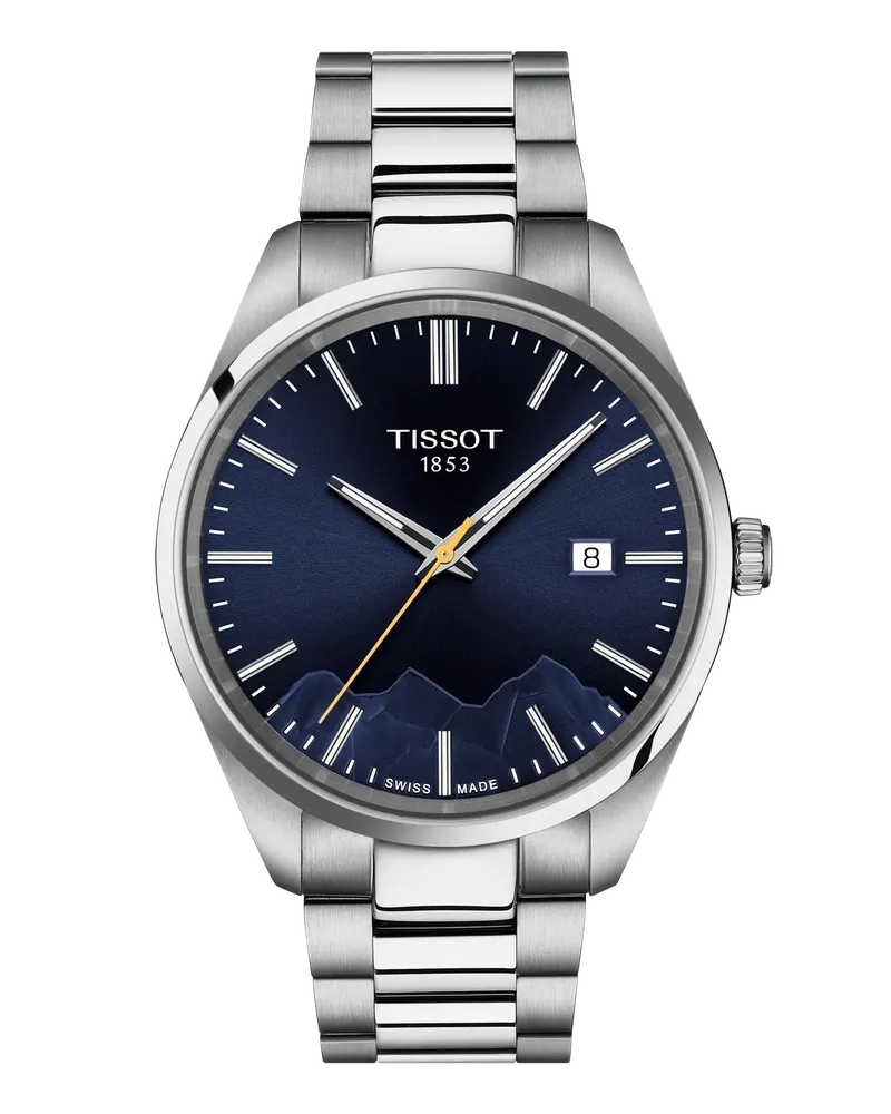 Tissot PR 100 Jungfraubahn 40mm, Schweizer Quarzwerk Herrenuhr T150.410.11.041.02 Dunkelblau