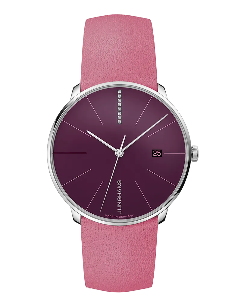 Junghans Meister fein Automatik  027/4358.00 Damenuhr Lila