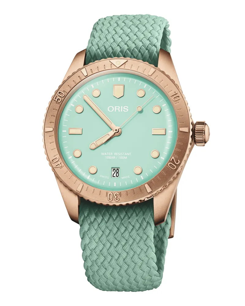 ORIS Sixty‑Five Cotton Candy 38mm  Blau Damenuhr 01 733 7771 3157-07 3 19 03BRS Blau
