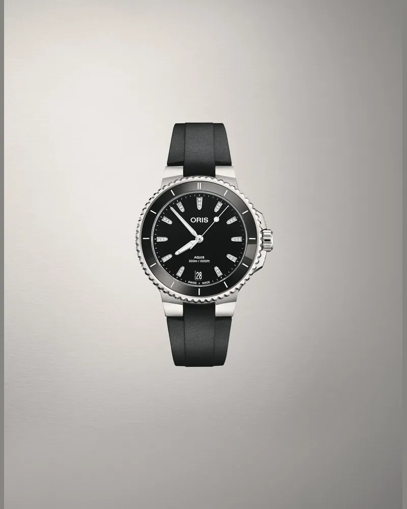 ORIS Aquis Date Diamonds 36,5mm Keramik-Lünette 01 733 7792 4194-07 4 19 64FC 