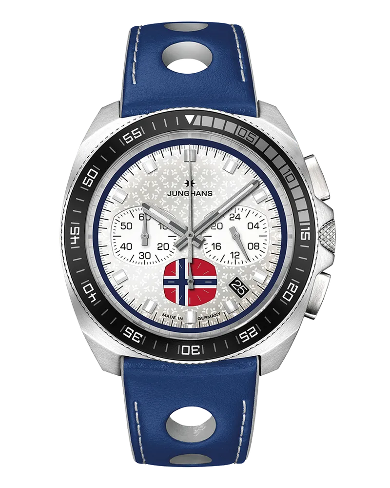 Junghans 1972 Chronoscope FIS Edition Trondheim 41/4563.00 Silber